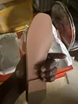 Women's Leather Flat Slippers - 1