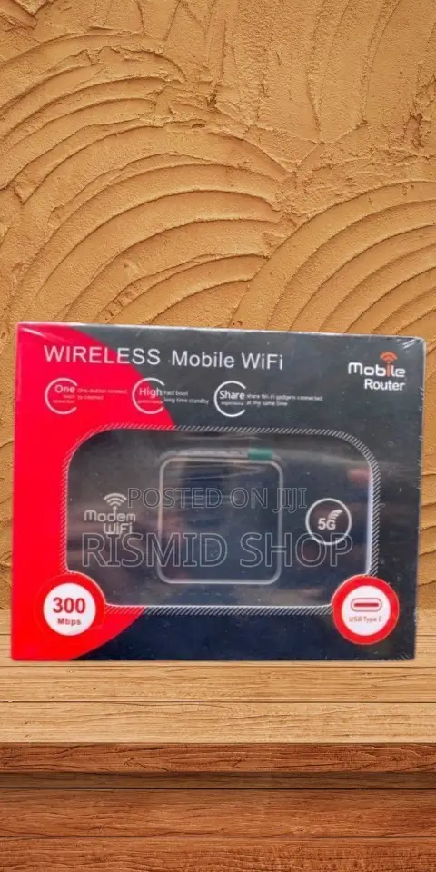 High-Speed 5G LTE Portable WiFi Router - 300Mbps - 1