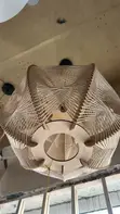 Wooden Weave Pendant Light - 3