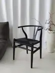 Wishbone Dining Chair - Black - 1