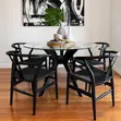 Wishbone Dining Chair - Black - 2