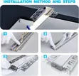 Poshplus Plaster Boards Aluminum Profiles Channel (10ft) - 1
