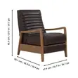 Asher Wood Arm Push Back Recliner Chair - 2