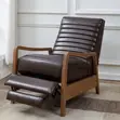 Asher Wood Arm Push Back Recliner Chair - 5