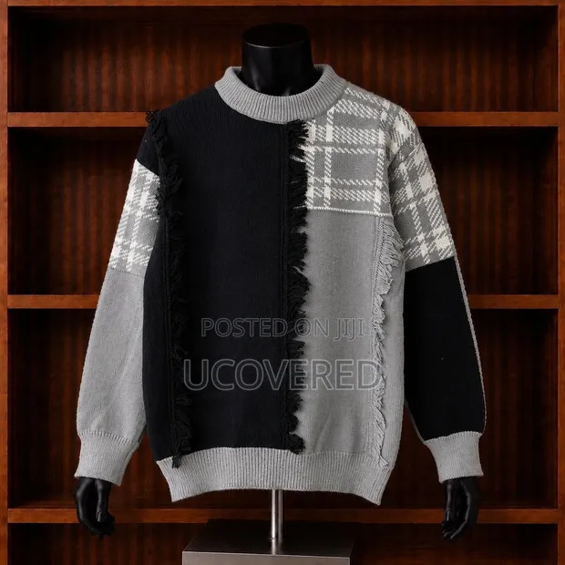 Colorblocked Knit Crewneck Pullovers - 1