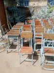 School Chair - Metal and Wood - 2