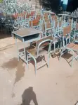 School Chair - Metal and Wood - 3