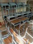 School Chair - Metal and Wood - 4