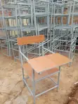 School Chair - Metal and Wood - 5