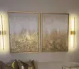 80cm No-Drill Wall Light in Gold - 1