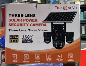 4G 3-Lens Solar Camera True Colorvu 15MP