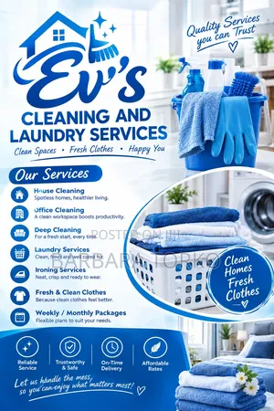 Door-to-Door Cleaning and Laundry Services