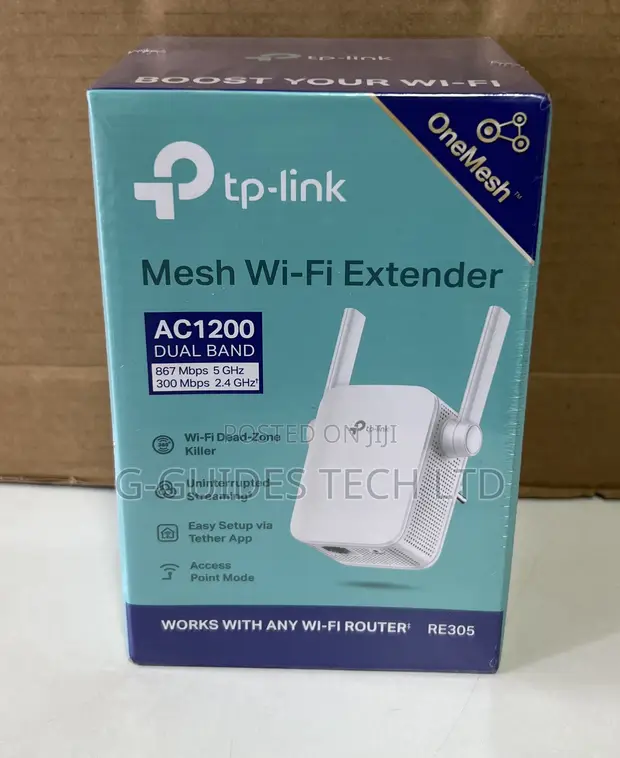 TP-Link AC1200 Mesh Wi-Fi Range Extender RE305 - 1
