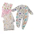 Baby Cotton Foot-Wrapped Jumpsuit - 2