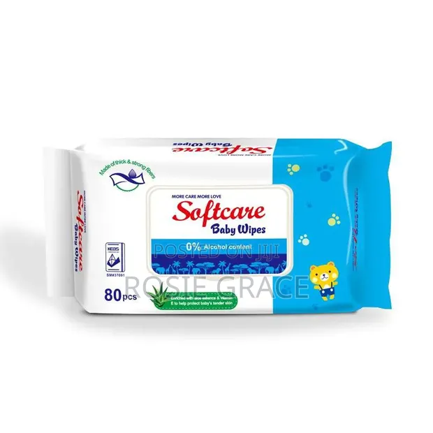 80 Sheet Softcare Wipes - 1