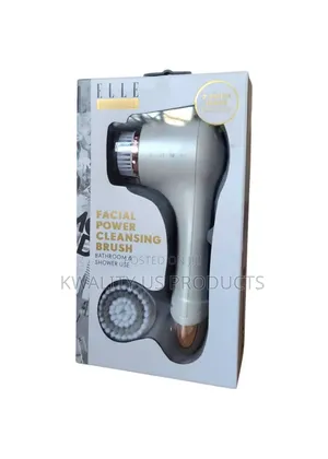 ELLE Premier Facial Power Cleansing Brush with 2 Heads