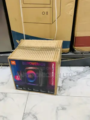 New JBL PartyBox Encore Essential Portable Party Speaker with 2 Mics
