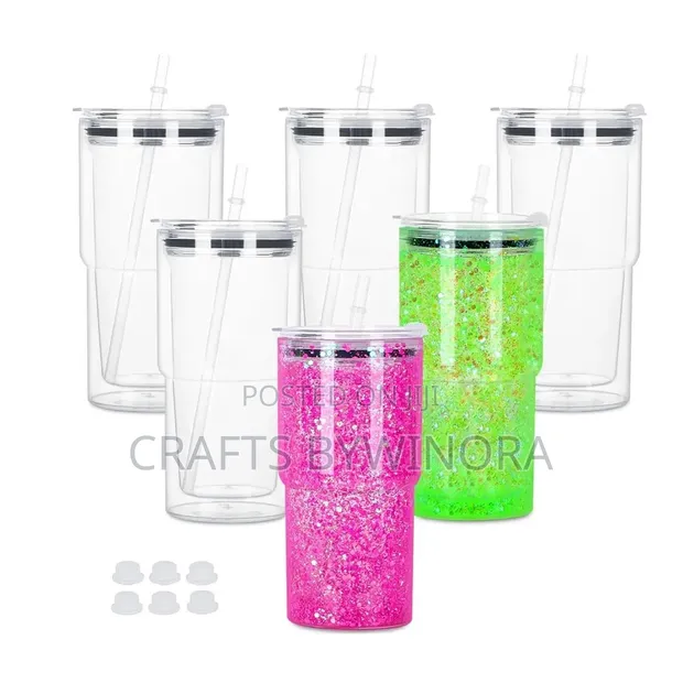 40oz Snow Globe Tumbler Cup - DIY Custom - 1