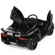 12V Ride-on Electric Lamborghini Toy Car - Black - 3