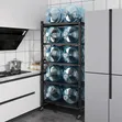 5-Tier Quality Original Black Metal Kitchen Rack - 3