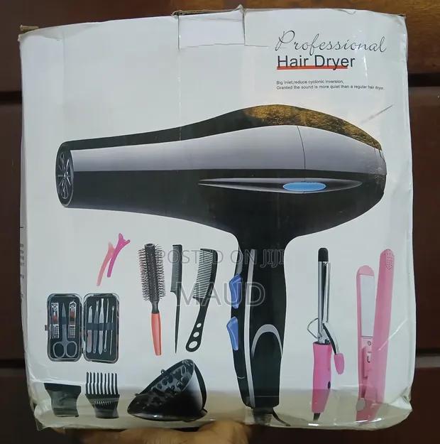 Professional Hair Dryer Set with Accessories - 1