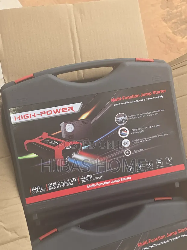 PowerMax High Power Multi-Function Jump Starter with LED & 4 USB - 1