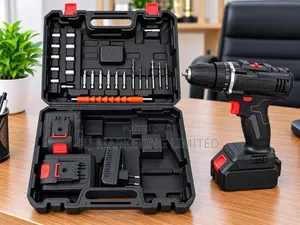 Cordless Electric Drill and Screwdriver Set with Case
