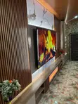 Modern Luxury TV Console with Fireplace - 2