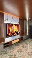 Modern Luxury TV Console with Fireplace - 3