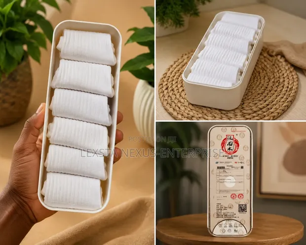 Mid-Calf Socks - White (6 Pairs) - 1
