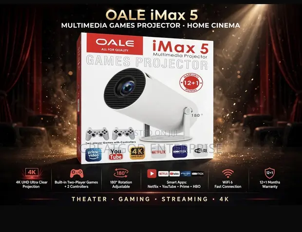 OALE iMax 5 Games & Multimedia Projector - 1
