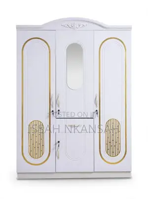 3-in-1 Freestanding Wood Wardrobe