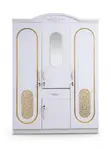 3-in-1 Freestanding Wood Wardrobe - 1