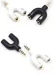 U-Shape 3.5mm Headphone & Microphone Splitter Audio Adapter - 1
