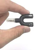 U-Shape 3.5mm Headphone & Microphone Splitter Audio Adapter - 2