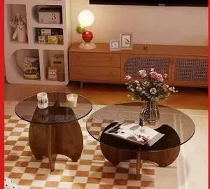 Brown Round Center Table