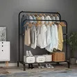 Floor Standing Double Clothes Rack Hanger - 1