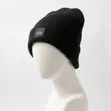 Fashionable Black Knit Beanie - 1