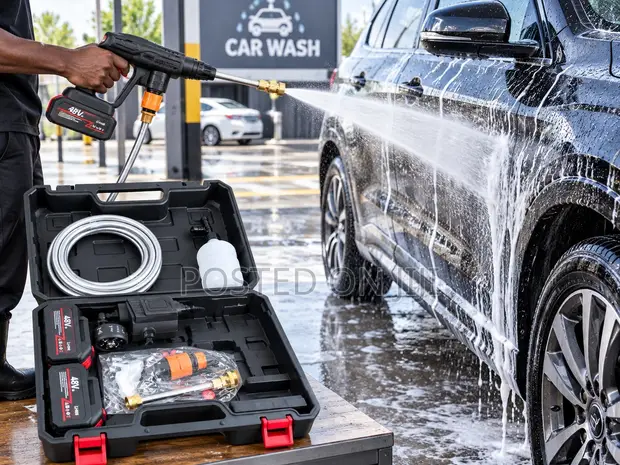 48V Cordless Portable High Pressure Car Wash Machine - 1