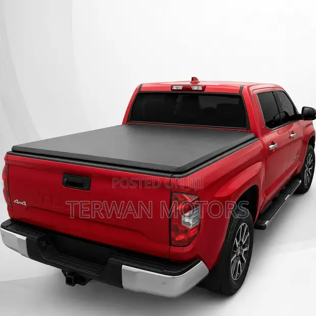Premium Leather Tri-Fold Truck Bed Cover for Toyota Tundra / Ford F150 - 1