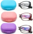Ladies Foldable Reading Glasses - Classic Oval - 1