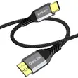 10Gbps USB-C to Micro-B External Hard Drive Cable (1.6FT) - 1