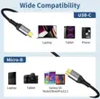10Gbps USB-C to Micro-B External Hard Drive Cable (1.6FT) - 2