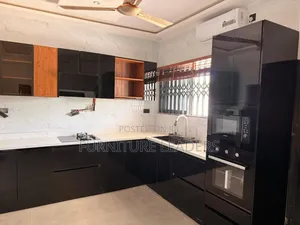Brand New Kitchen Cabinets - Black High Gloss & Wood