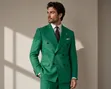 Men's Classic Suits - Green - 1