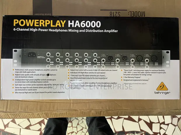 Behringer Powerplay HA6000 Headphones Amplifier - 1