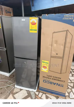 Nasco 152L Double Door Refrigerator with Bottom Freezer