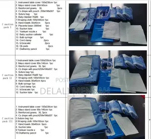 Brand New Caesarean Surgical Packs (C.S. Packs)