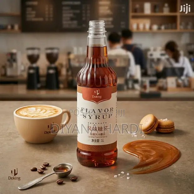 Doking Premium Caramel Flavored Syrup 1L - 1