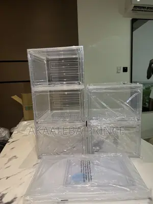 Transparent Stackable Shoe Boxes
